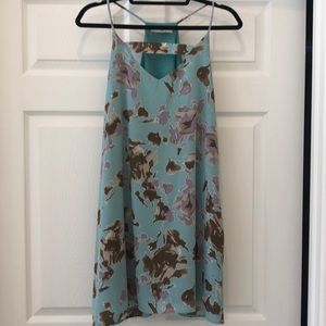 Blue floral summer dress